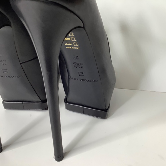 Gianmarco Lorenzi black platform heels 37. - Picture 14 of 16